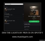 Dim the Lights by Prin on Spotify