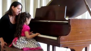 Piano Teacher in NJ - Prin with piano student 