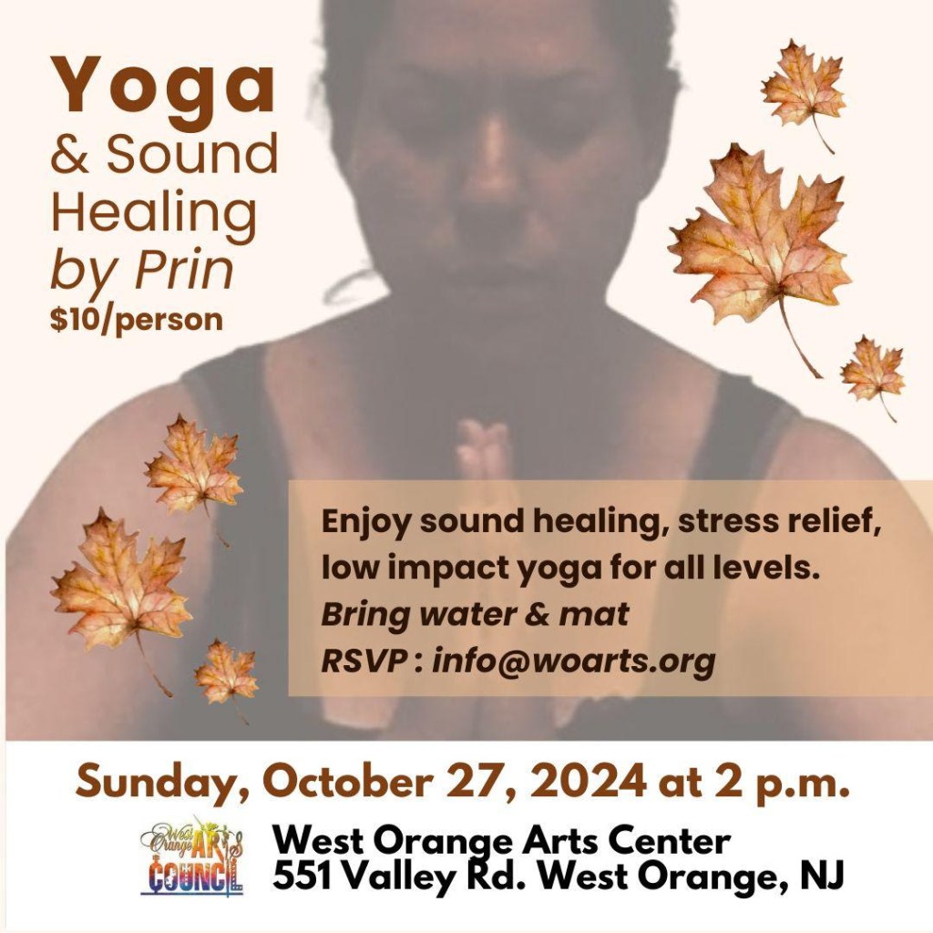 Yoga and Sound Healing on 10/27 @&nbsp;2PM